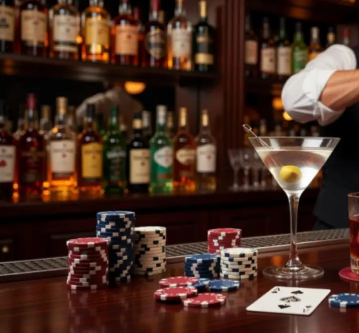 Eleganckie koktajle w pokerowym barze MindLogicHU
